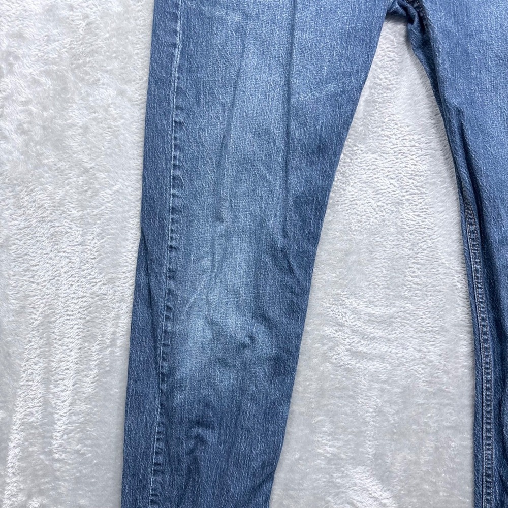 Levi's 502 Taper Jeans Mens 32x34 Blue Medium Wash Stretch Denim Regular Fit - Picture 6 of 11